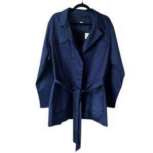 NWT Away Navy Blue Stretch Cotton Utility Travel Jacket Size 2X Reg. $295